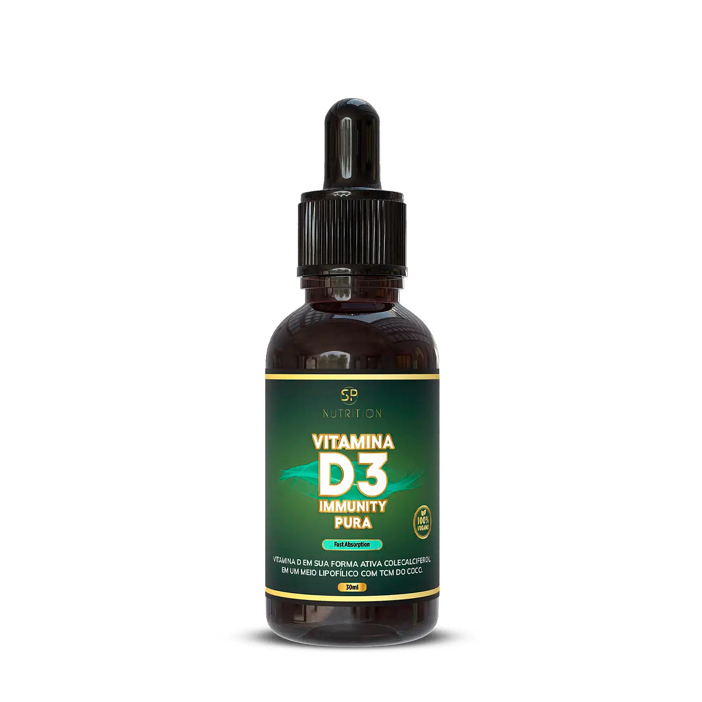 Vitamina D3 Immunity Pura - 50 mcg - 30 ml - 120 doses - SP Nutrition - Frasco