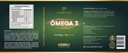 Ômega 3 - 311 mg - 60 cápsulas - 30 doses