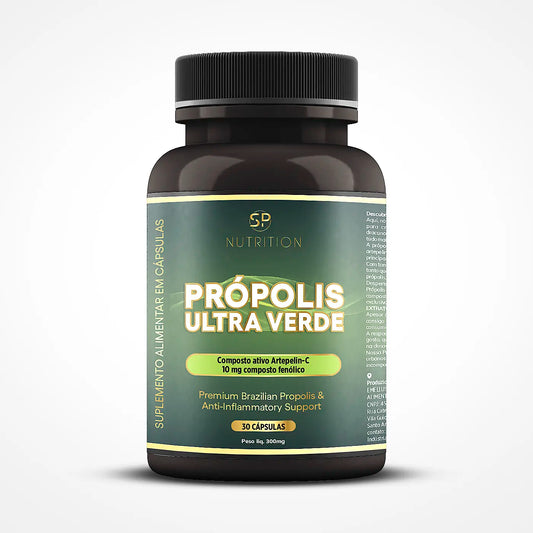 Própolis Ultra Verde - 10 mg - 30 cápsulas - 15 doses